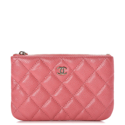 Chanel Iridescent Caviar Quilted Small Cosmetic Case Pink 1 of 8