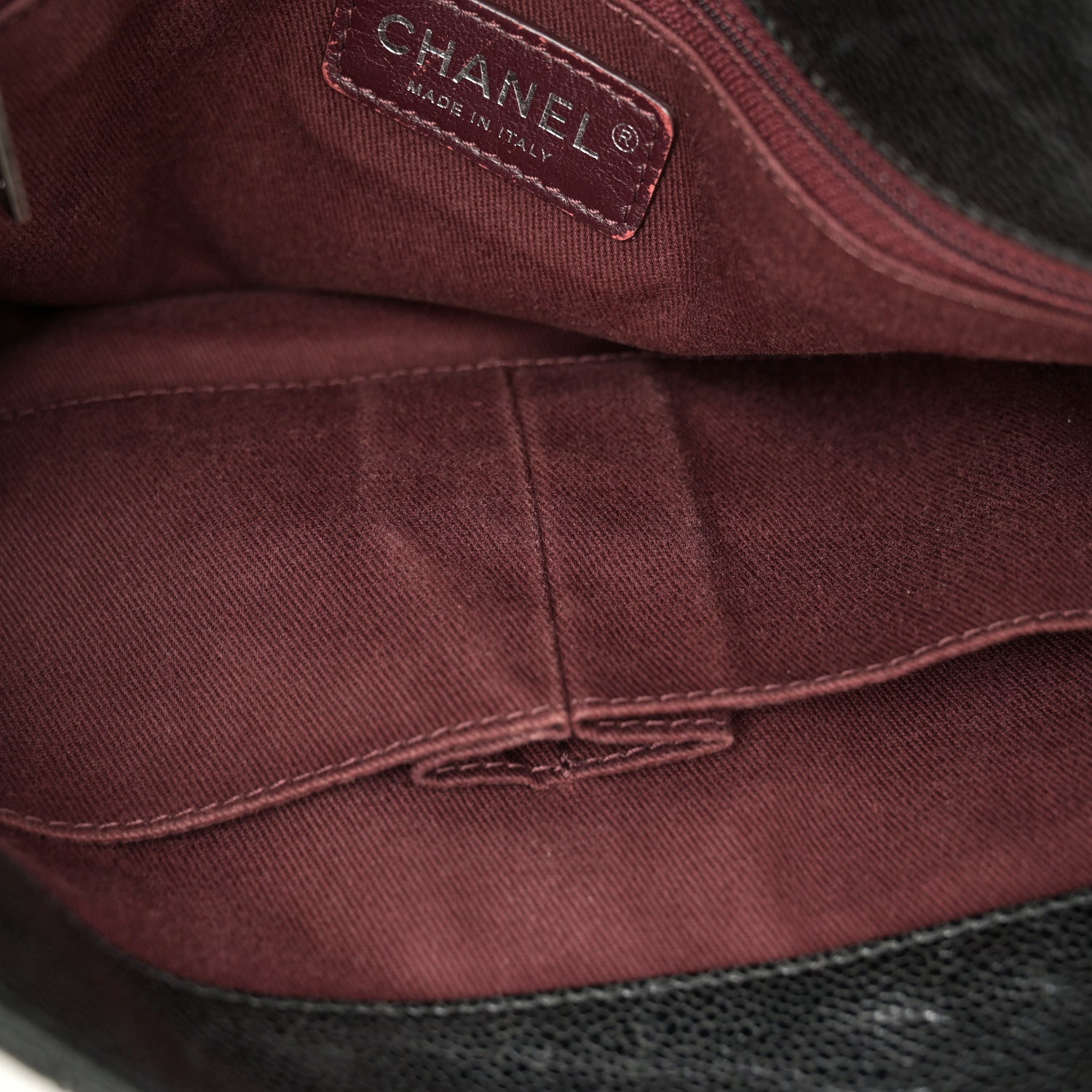 Chanel Crumpled Grained Calfskin Jumbo CC Crave Flap Dark Brown 10 of 15