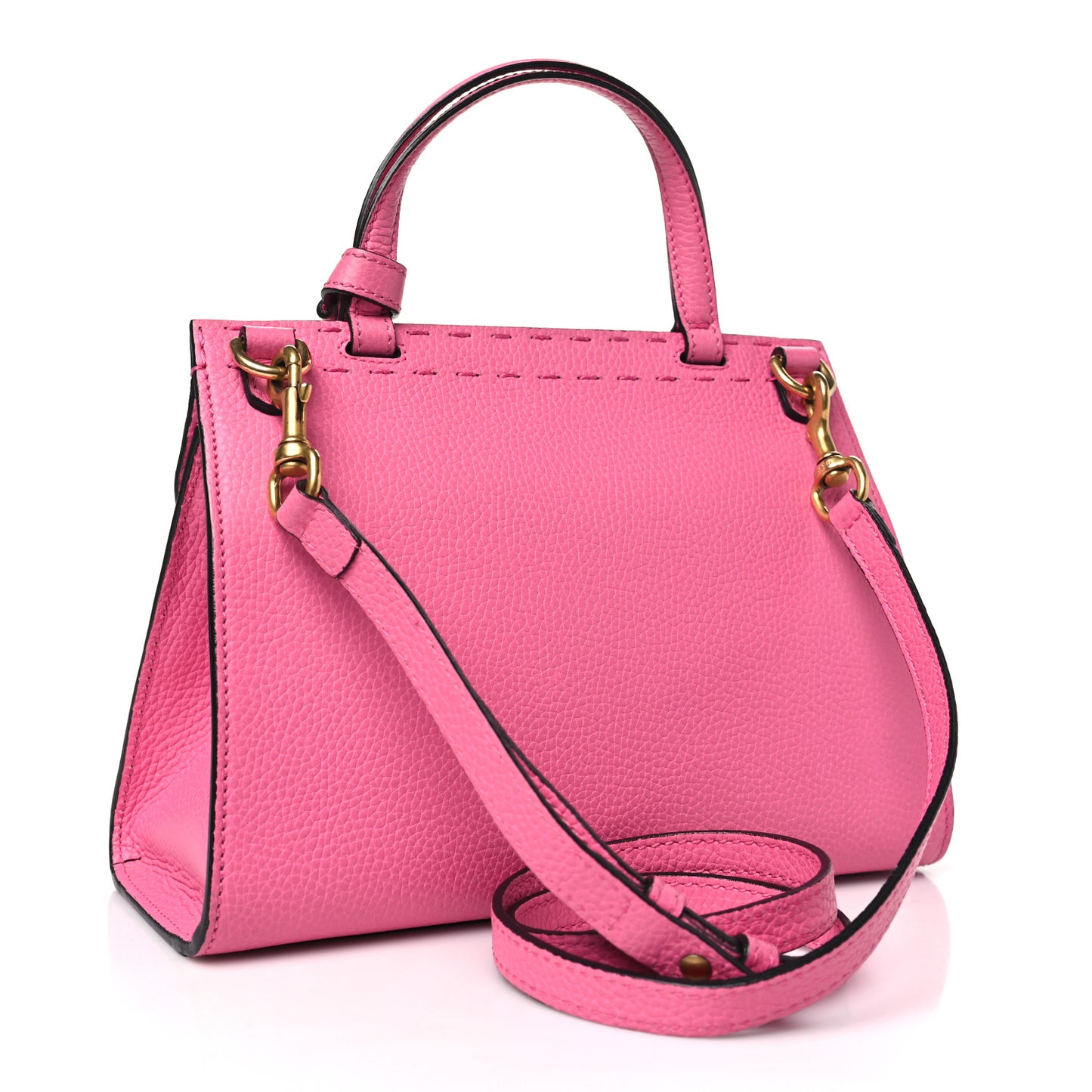 Cellarius Calfskin Mini GG Marmont Top Handle Bag Tropical Pink Flower
