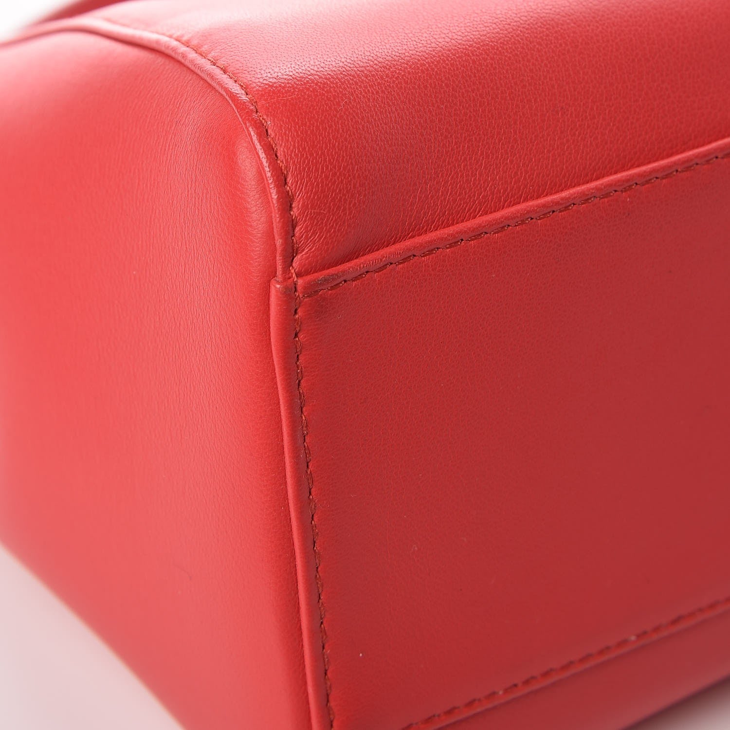 Fendi Nappa Mini Peekaboo Iconic Satchel Fiamma 11 of 12