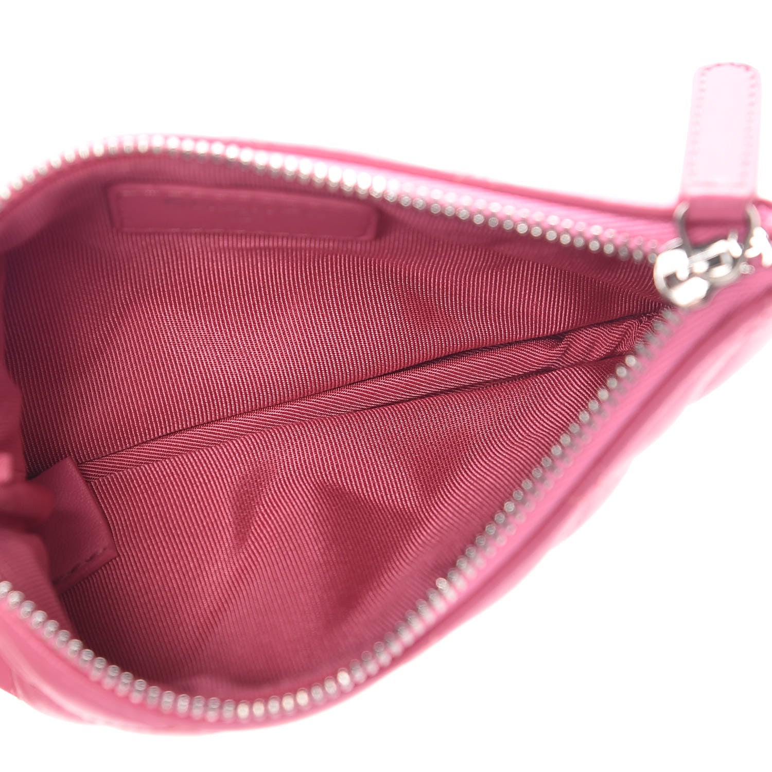 Chanel Lambskin Quilted Small Cosmetic Case Pink 5 of 8