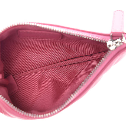 Chanel Lambskin Quilted Small Cosmetic Case Pink 5 of 8