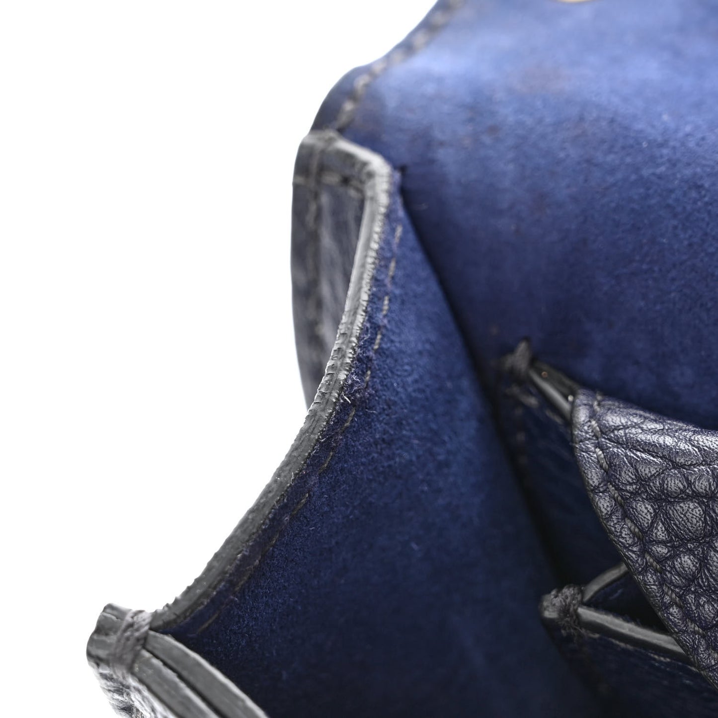 Grained Calfskin J'Adior Chain Flap Bag Blue