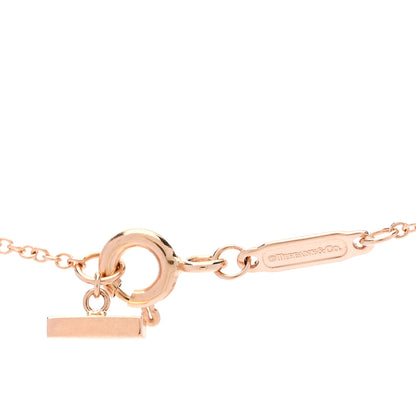Tiffany 18K Rose Gold Small T Smile Pendant Necklace 4 of 4