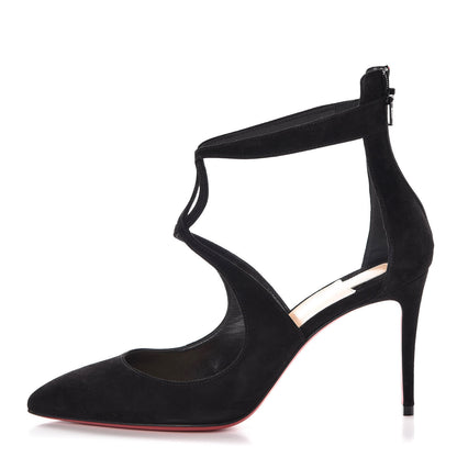 Christian Louboutin Veau Velours Rosas 85 Pumps 36.5 Black 1 of 9