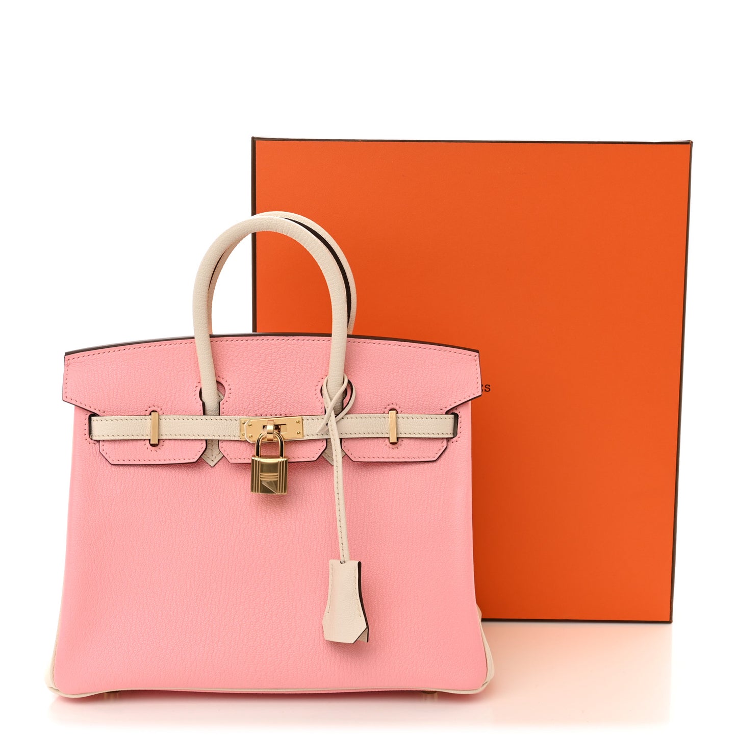 Chevre Mysore Horseshoe Birkin 25 Rose Sakura Nata