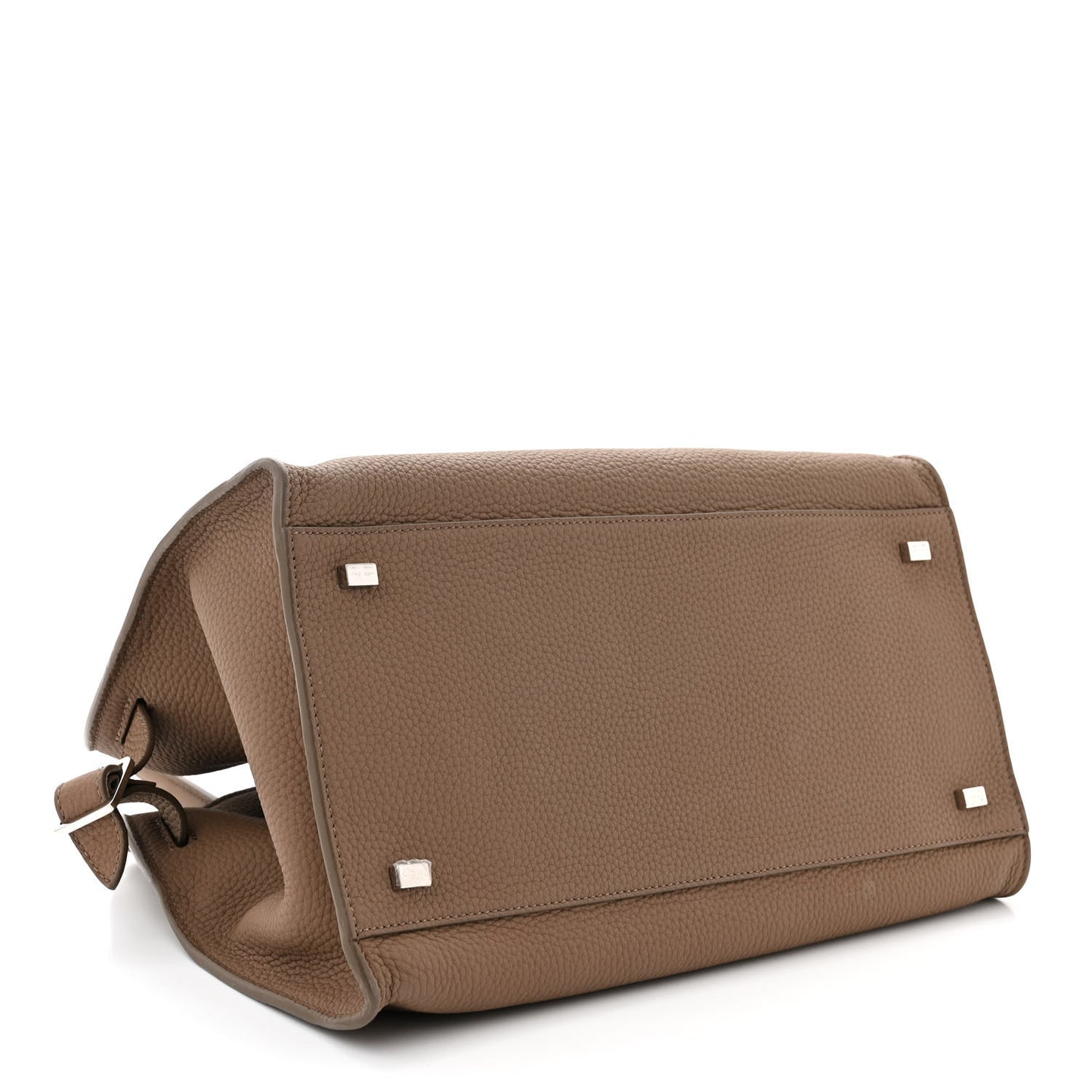 Matte Grained Calfskin Soft Margaux 12 Taupe