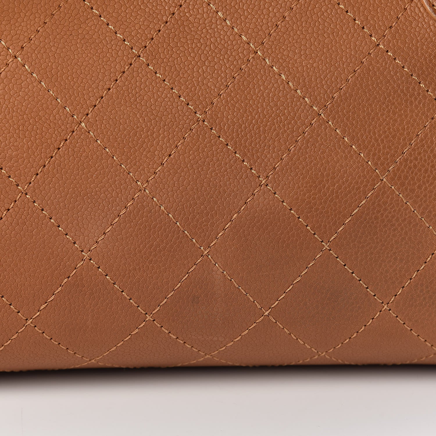 Chanel Grained Vegetal Calfskin Small Urban Shopping Tote Camel 18 of 25