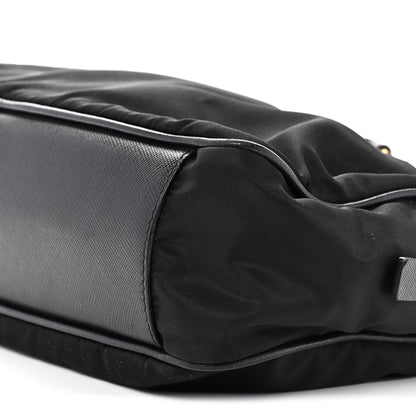 Prada Nylon Saffiano Small Top Handle Bag Black 9 of 14