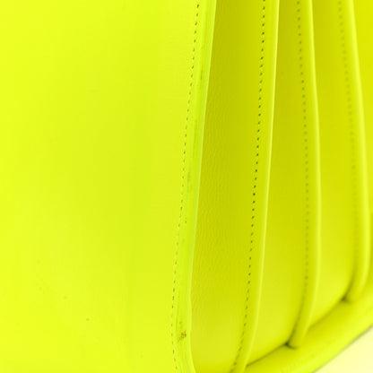 Saint Laurent Calfskin Small Sac De Jour Bag Neon Yellow 14 of 15