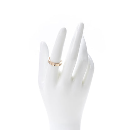 Cartier 18K Pink Gold Diamond 4mm LOVE Wedding Band Ring 57 8 2 of 6