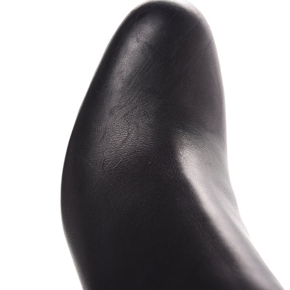 Christian Louboutin Calfskin Bas Relief Pietra 85 Ankle Boots 39.5 Black 7 of 11