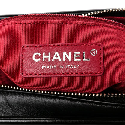Chanel Aged Calfskin Quilted Small Gabrielle Hobo Black 8 of 12