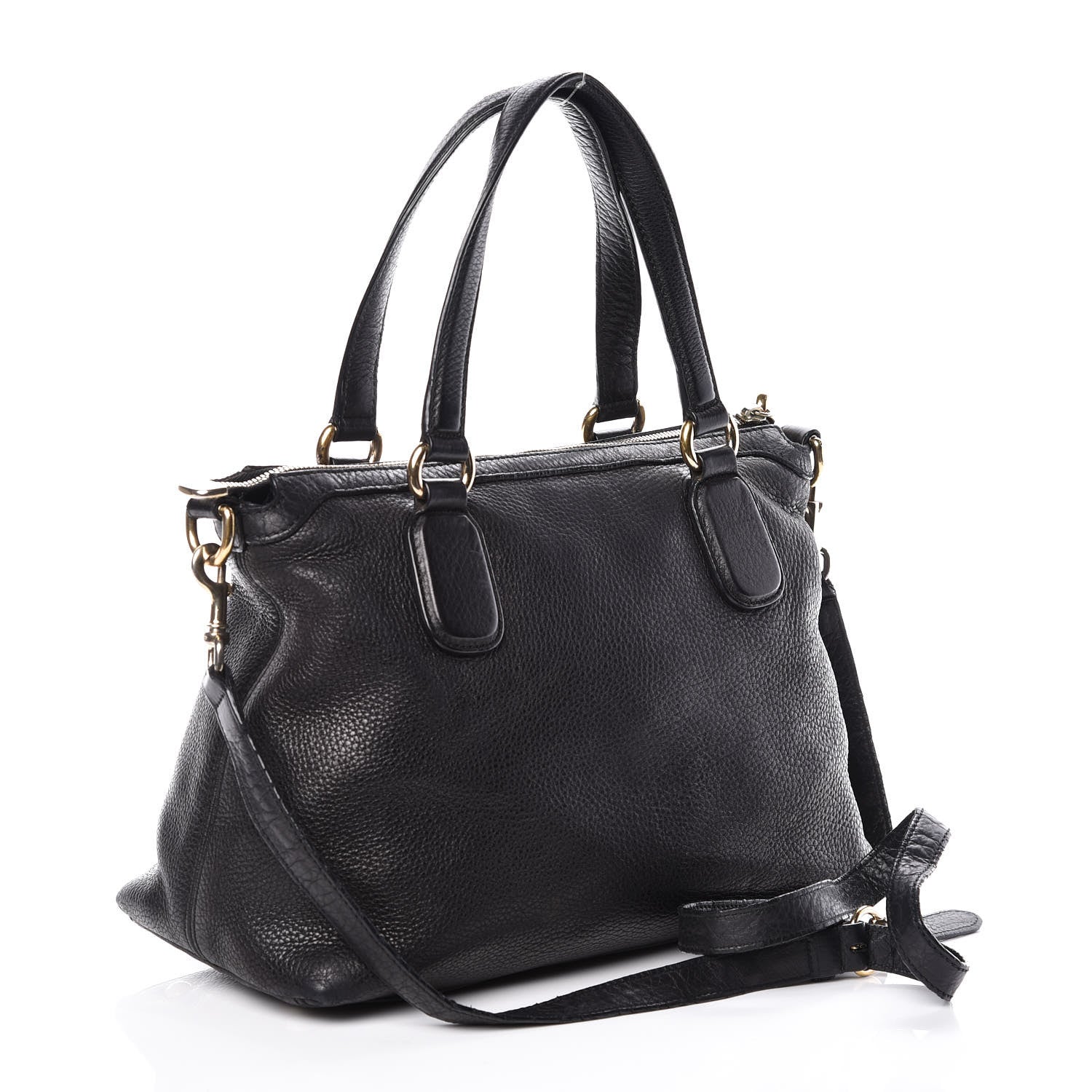 Gucci Cellarius Calfskin Small Soho Top Handle Satchel Black 4 of 10