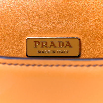 Prada City Calf Pionniere Saddle Bag Ocra Cocco 5 of 24