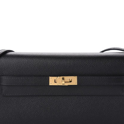 Hermes Epsom Kelly Wallet To Go Black 9 of 10
