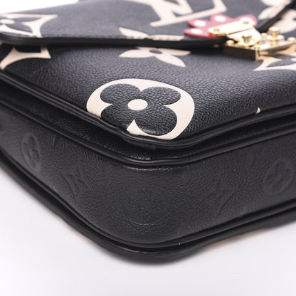 Louis Vuitton Empreinte Monogram Giant Crafty Pochette Metis Black Creme 6 of 9