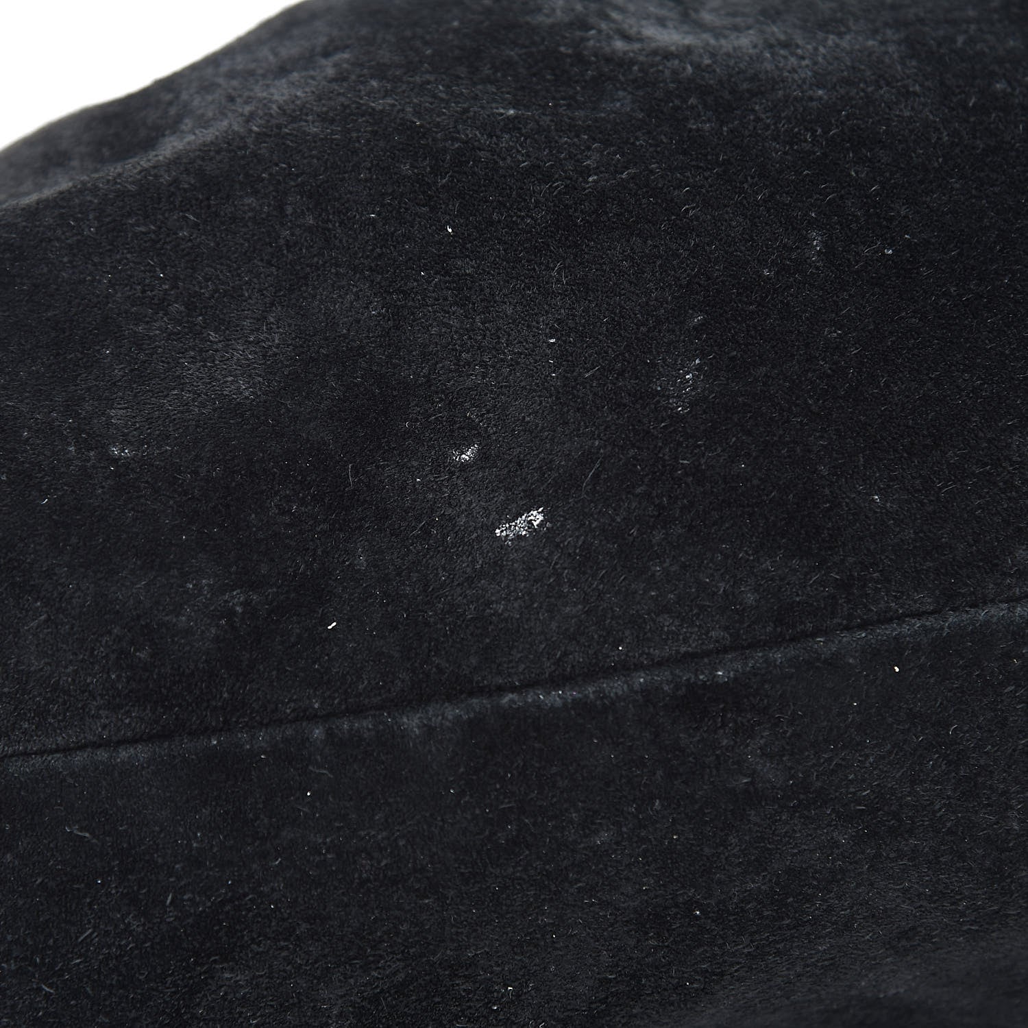 Fendi Suede Large Chef Shoulder Bag Black 12 of 17