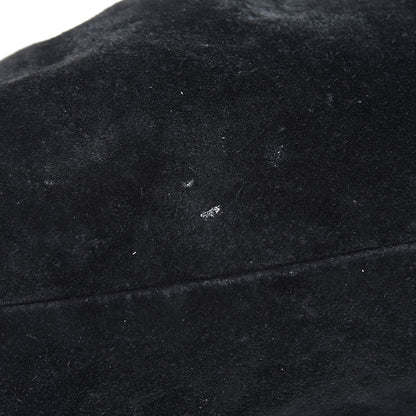Fendi Suede Large Chef Shoulder Bag Black 12 of 17