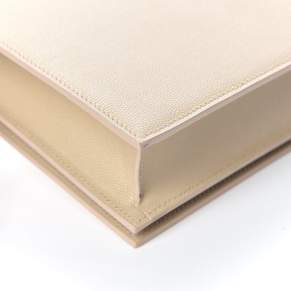 Saint Laurent Grain De Poudre Classic Kate Monogram Clutch Nude Powder 14 of 15