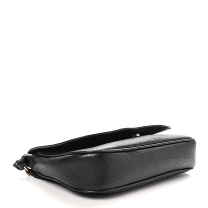 Gucci Pebbled Calfskin Medium Soho Flap Crossbody Black 4 of 10