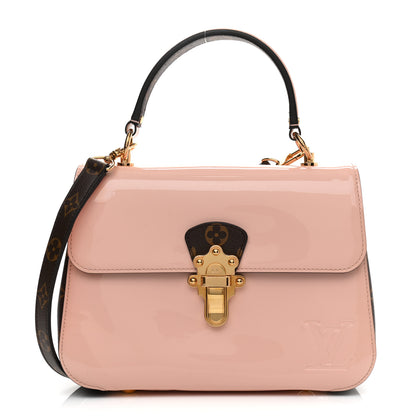 Louis Vuitton Patent Calfskin Monogram Cherrywood PM Rose Ballerine 1 of 14