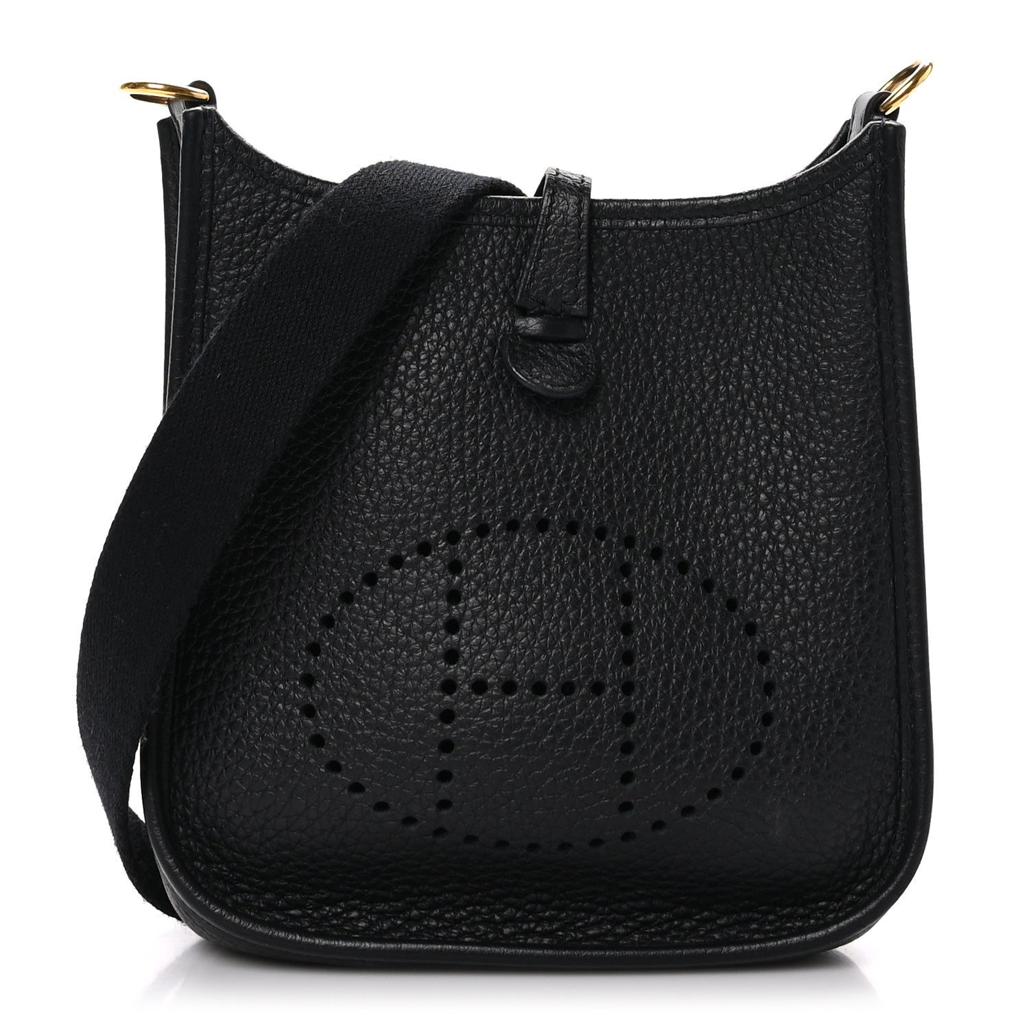 Hermes Taurillon Clemence Evelyne TPM Black 1 of 9