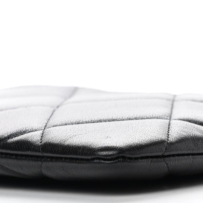 Chanel Goatskin Quilted Chanel 19 Pouch Black 9 of 10