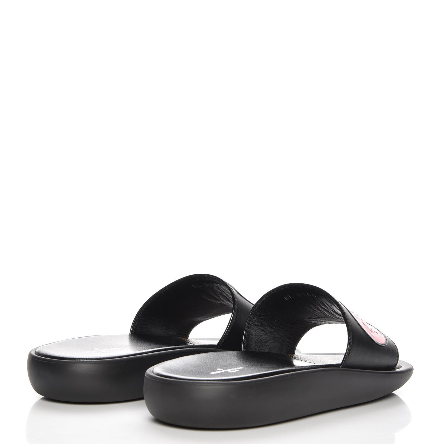Calfskin Checkpoint World Tour Flat Mules 36
