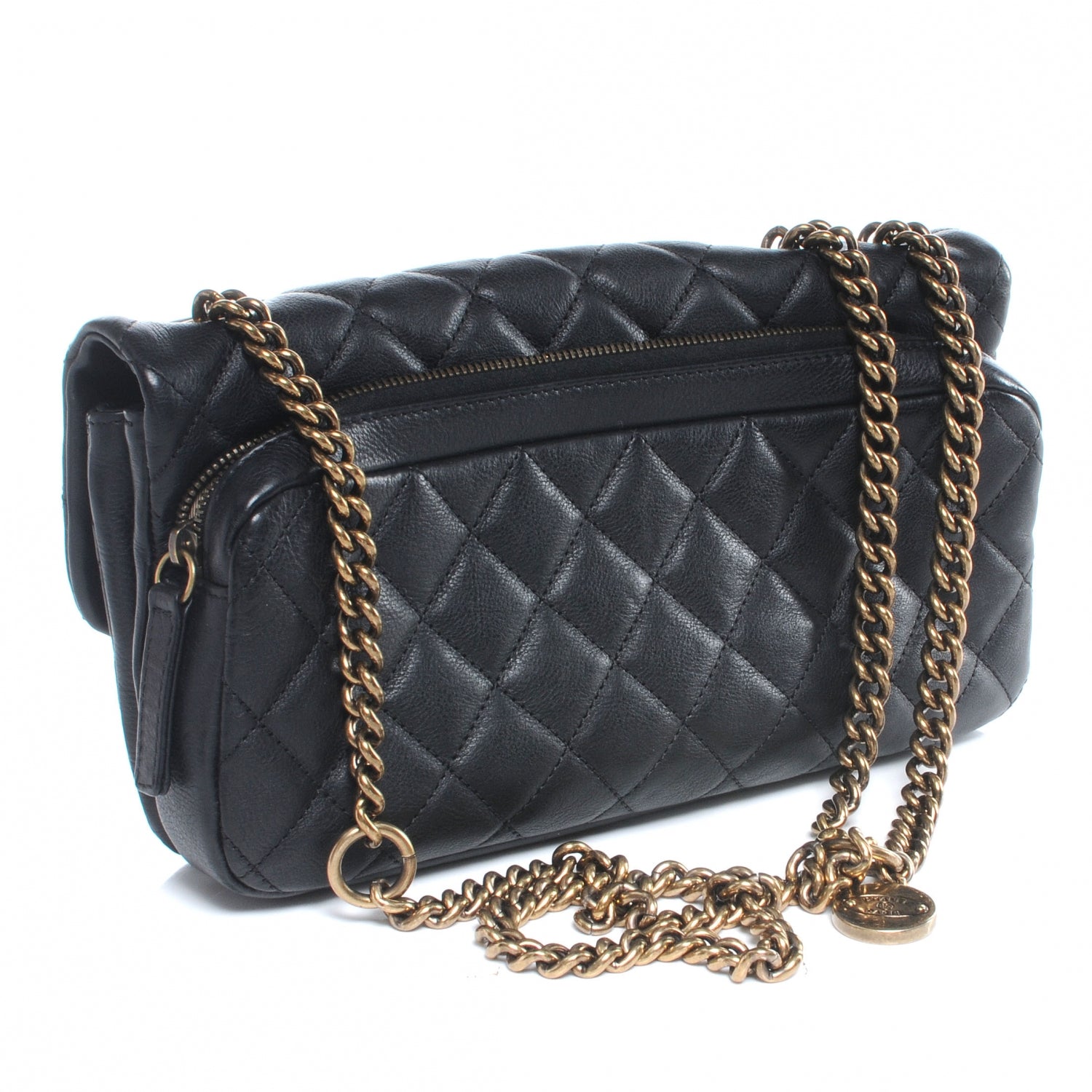 Chanel Calfskin CC Crown Small Flap Black 3 of 7