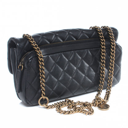 Chanel Calfskin CC Crown Small Flap Black 3 of 7