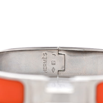 Hermes Enamel Narrow Clic Clac H Bracelet PM Orange 4 of 8