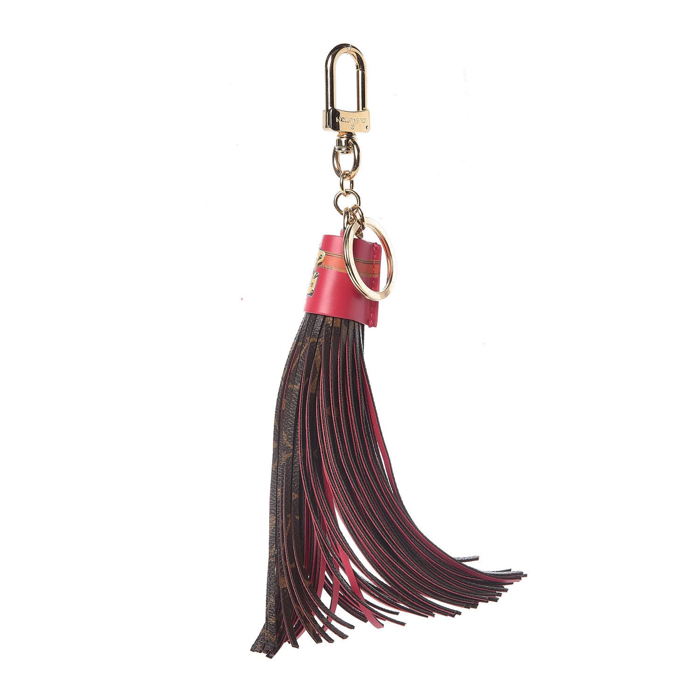 Monogram Summer Trunk Tassel Bag Charm Key Holder