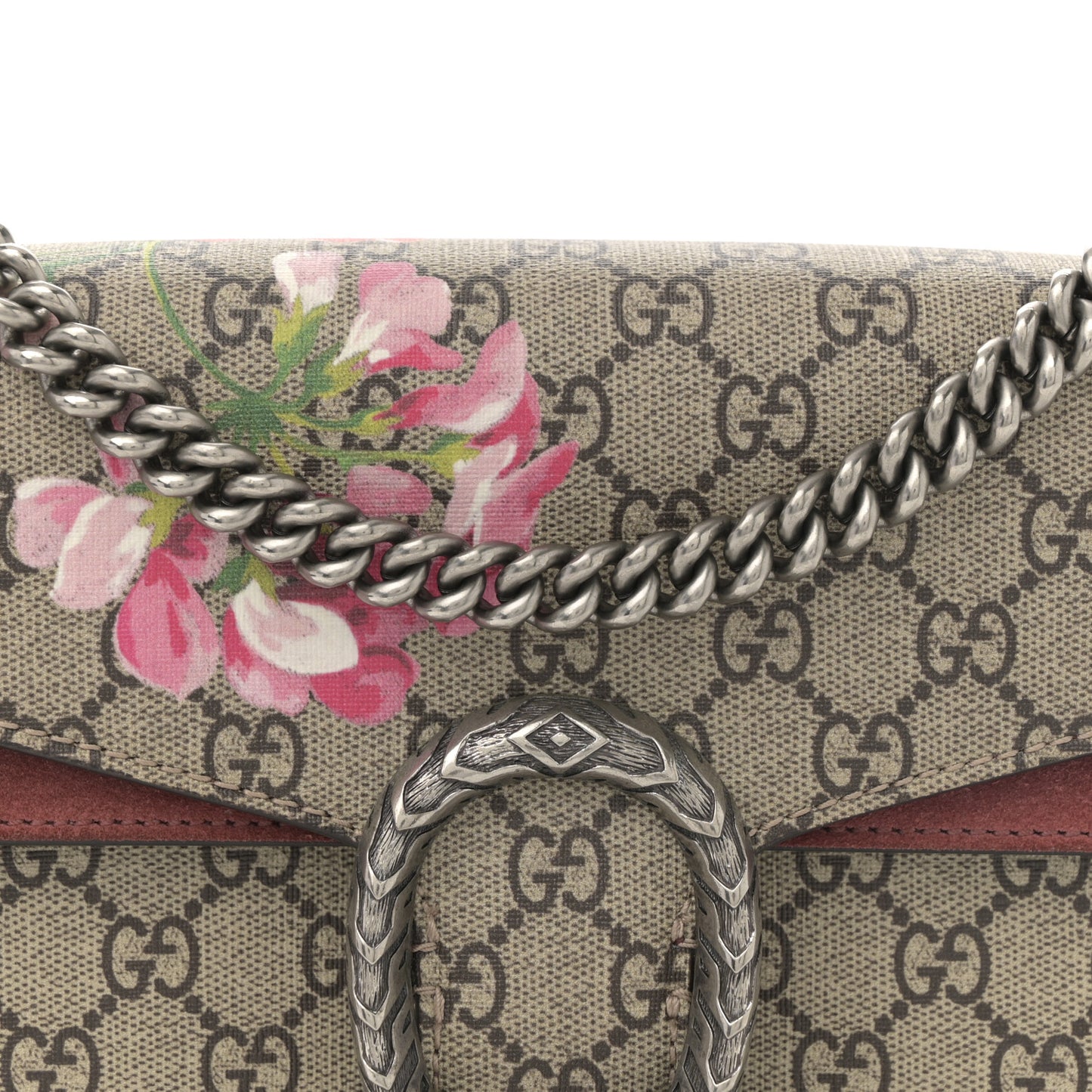 GG Supreme Monogram Blooms Small Dionysus Shoulder Bag Beige Multicolor Dry Rose
