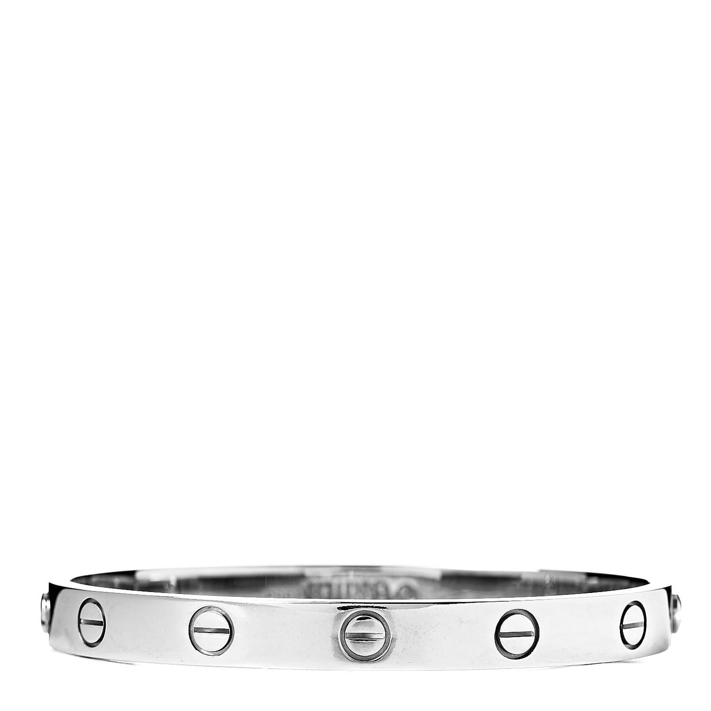 18K White Gold LOVE Bracelet 16