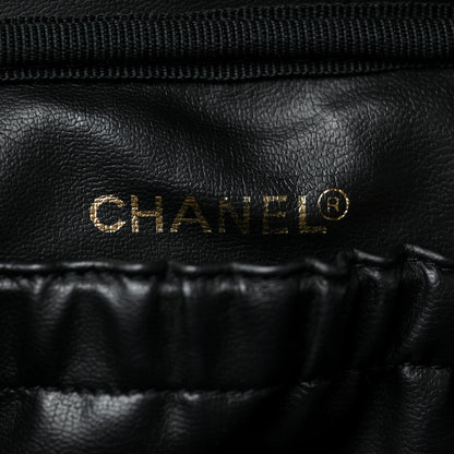 Chanel Lambskin Vanity Cosmetic Case Black 6 of 10
