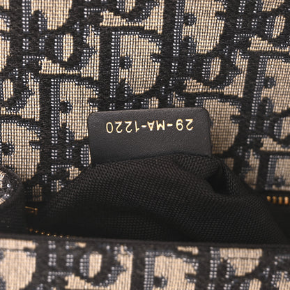 Christian Dior Oblique 30 Montaigne Flap Bag Blue 7 of 11