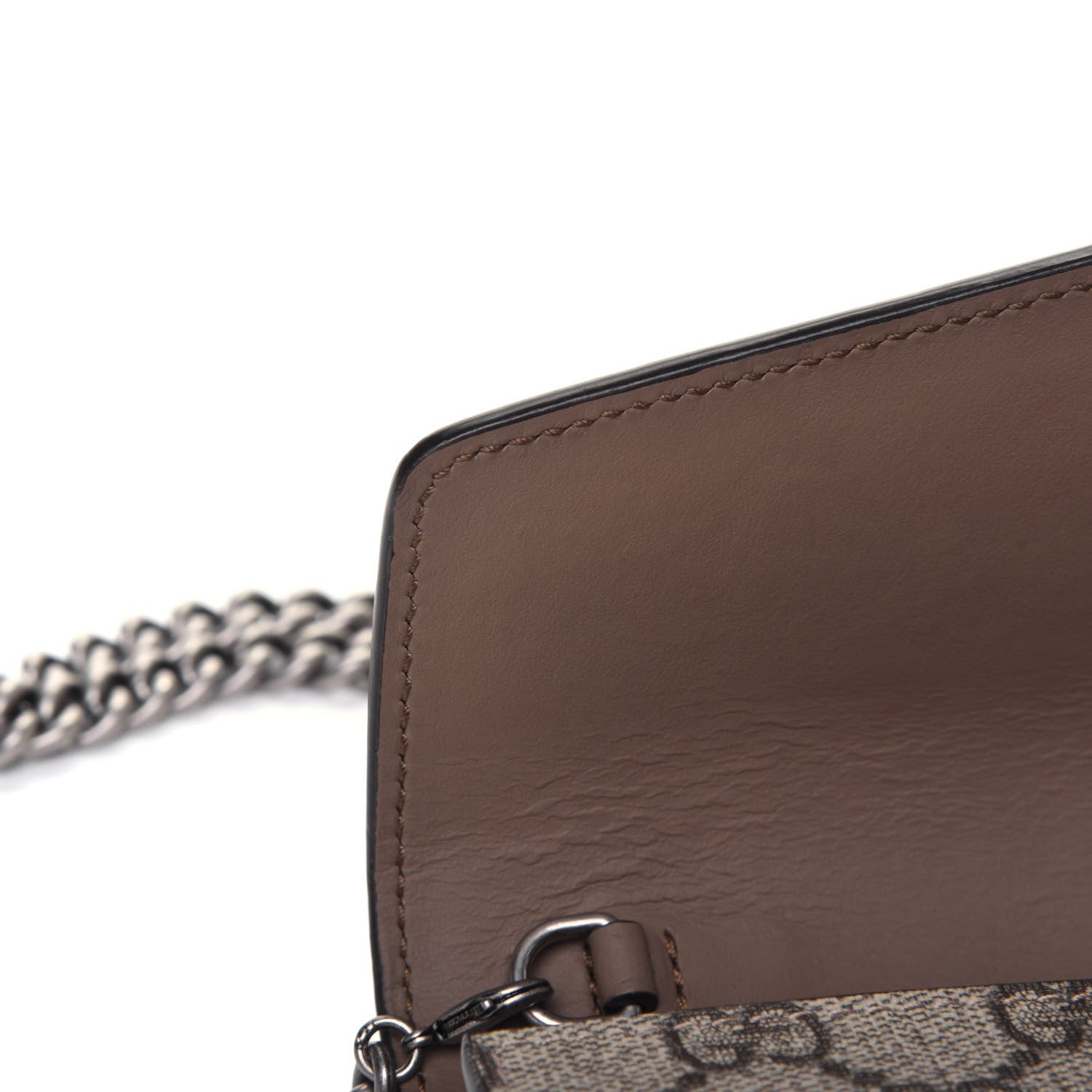Gucci GG Supreme Monogram Mini Dionysus Chain Wallet Beige Taupe 10 of 15