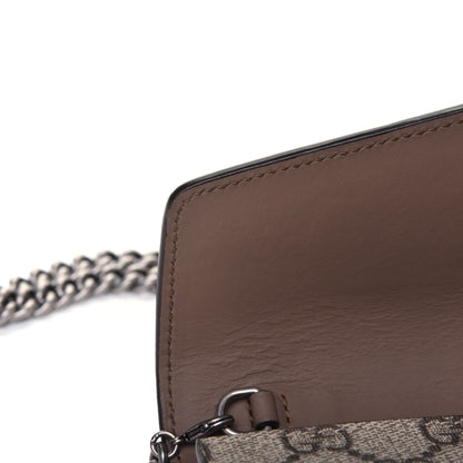 Gucci GG Supreme Monogram Mini Dionysus Chain Wallet Beige Taupe 10 of 15