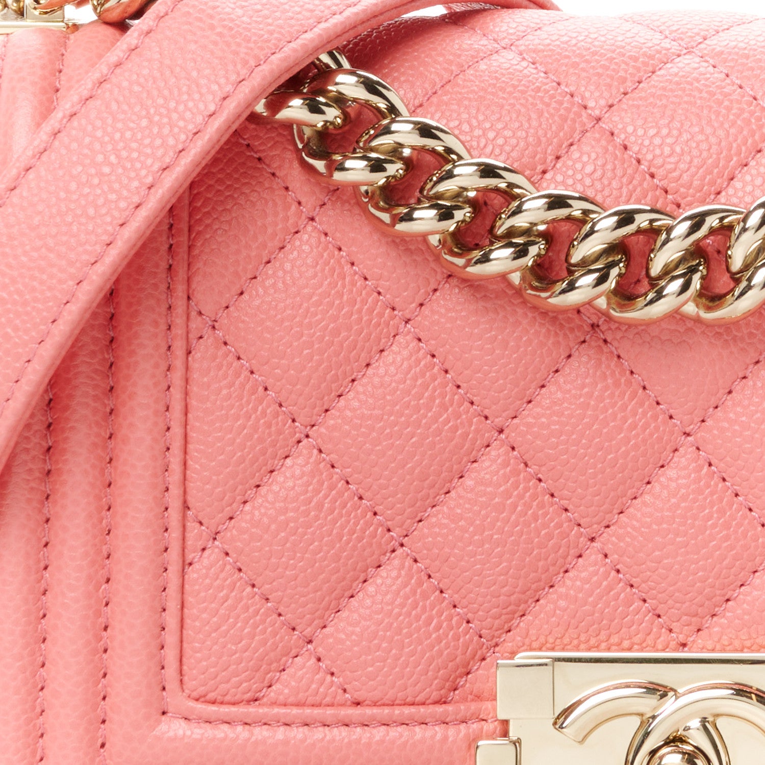 Chanel Caviar Quilted Small Boy Flap Pink 8 of 12