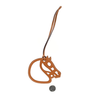 Hermes Swift Paddock Cheval Horse Bag Charm Gold 2 of 3