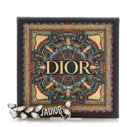 Christian Dior Metal Crystal J'Adior Laurier Ear Cuff Silver 5 of 5