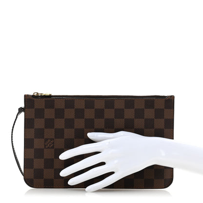 Louis Vuitton Damier Ebene Neverfull MM GM Pochette 2 of 10