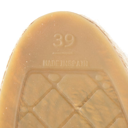 Chanel Flannel CC Espadrilles 39 Grey Black 9 of 11