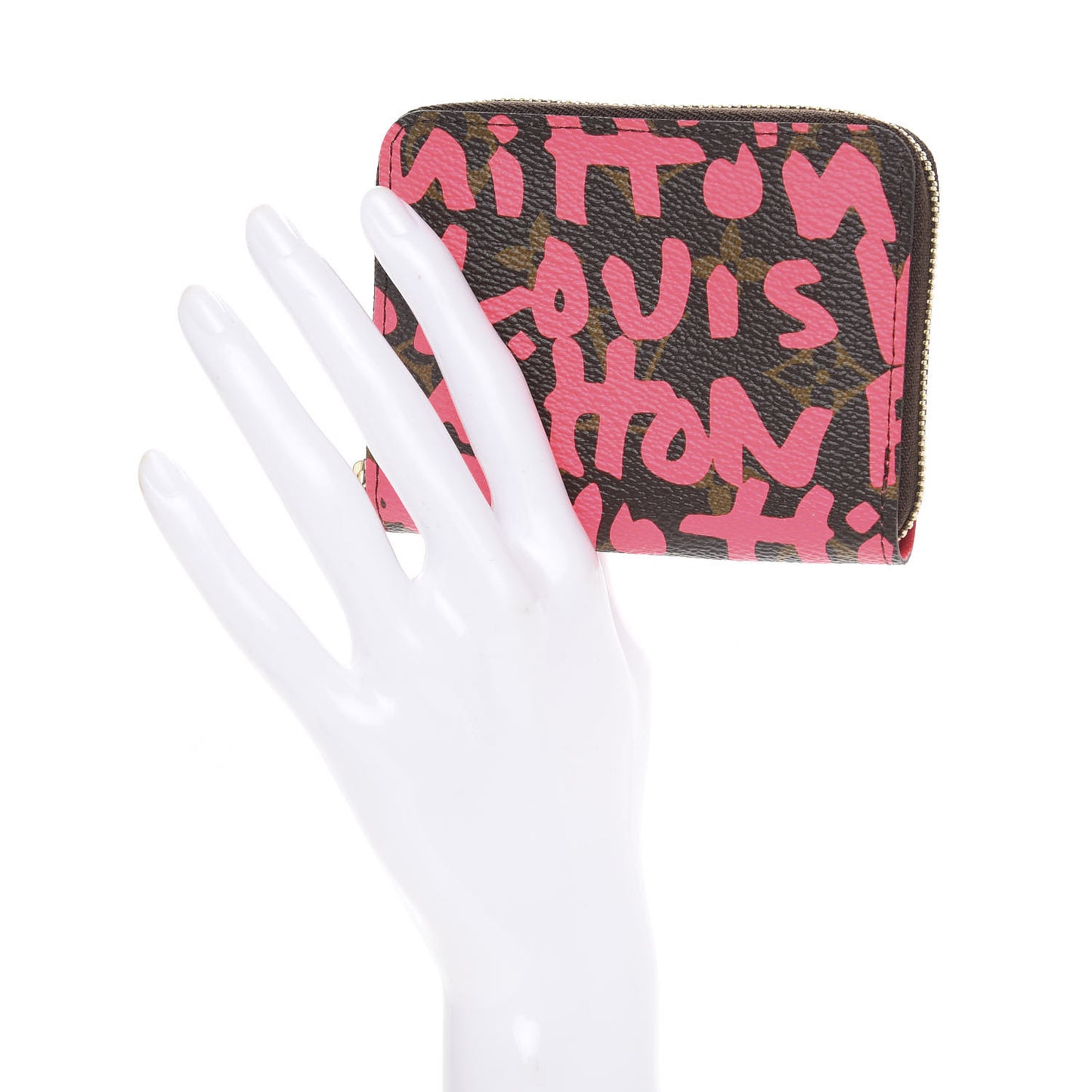 Monogram Graffiti Zippy Coin Purse Fuchsia
