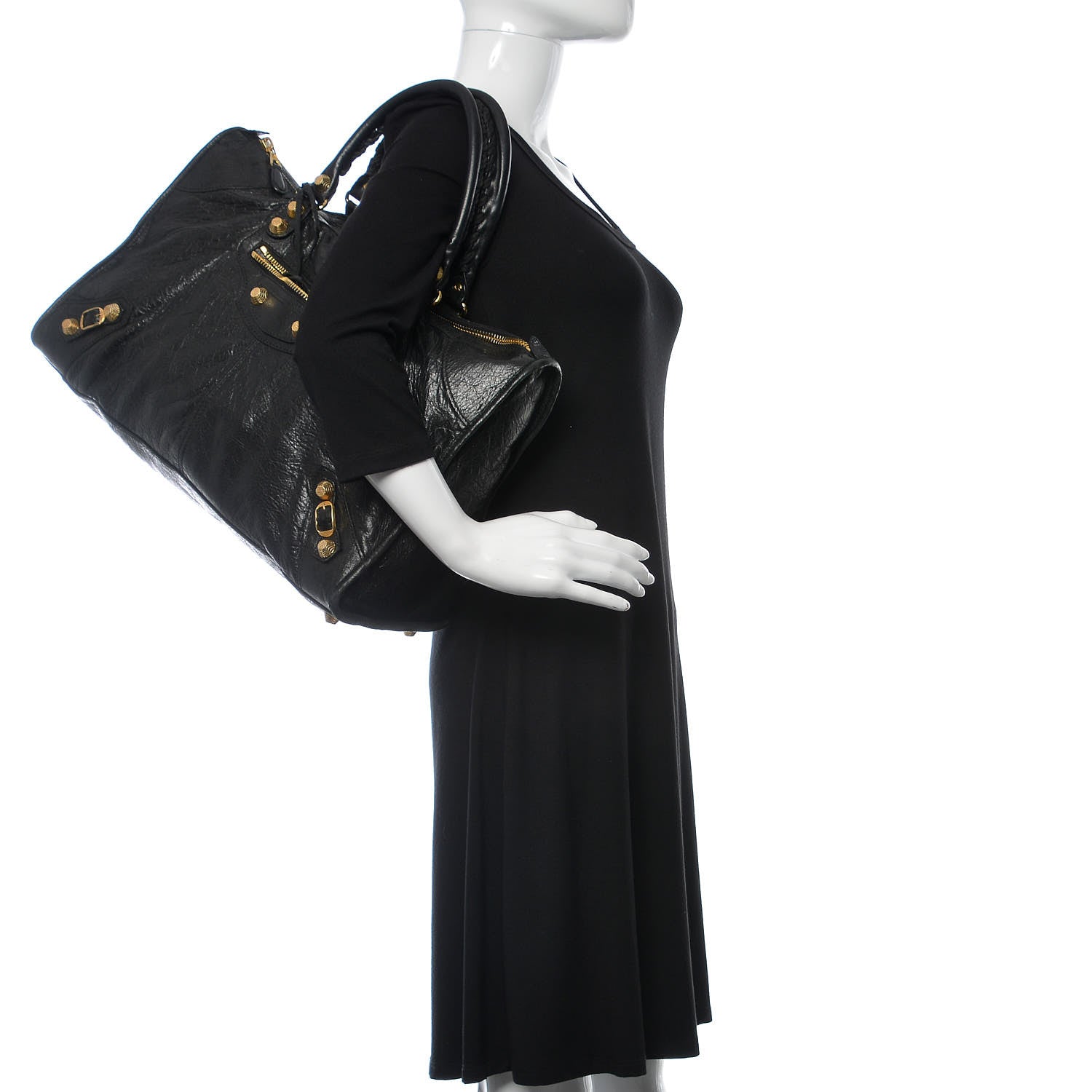 Balenciaga Agneau Giant 12 Gold Hardware Work Black 2 of 13