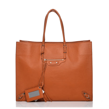 Balenciaga Veau Papier A4 Tote Tangerine 1 of 9