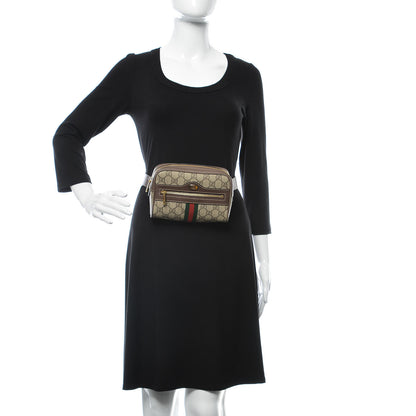 Gucci GG Supreme Monogram Web Small Ophidia Belt Bag 75 30 Dark Brown 2 of 14