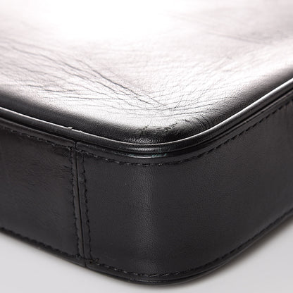 Celine Nappa Calfskin Dragonne Pouch Clutch Black 10 of 14