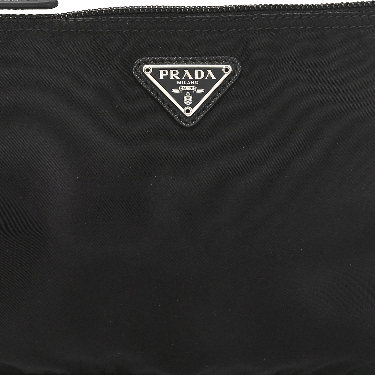 Prada Re-Nylon Saffiano Vela Necessaire Flat Pouch Black 7 of 9